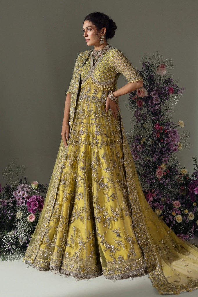 Pakistani-Stunning-Lime-Wedding-Festive-Dress