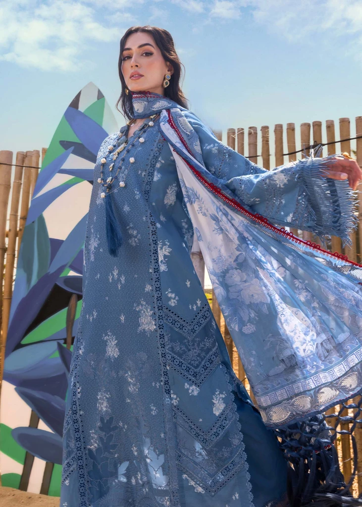 Saira Shakira Luxury Lawn - Cecil A - Image 2