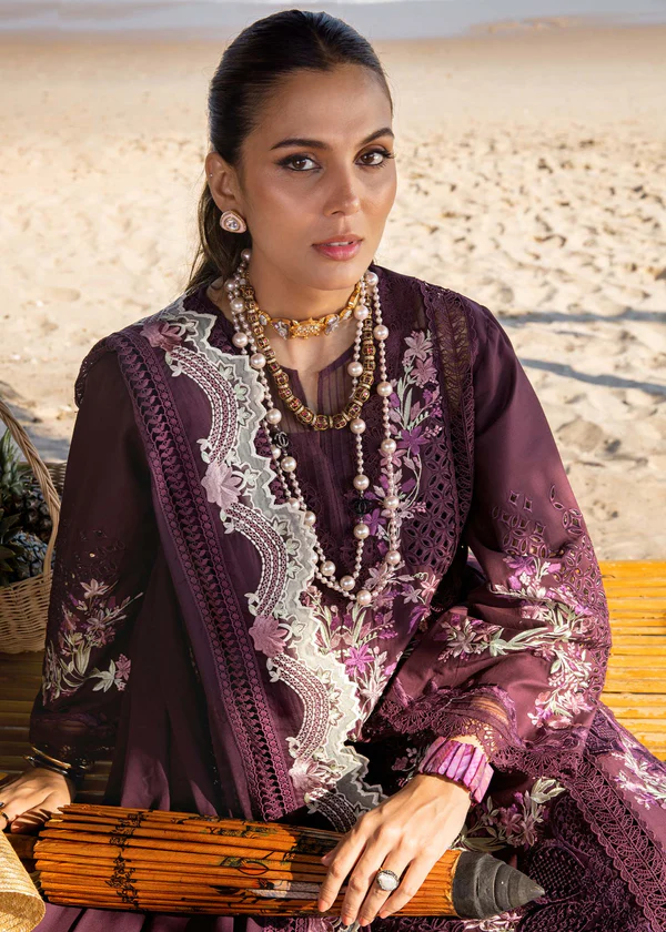 Saira Shakira Luxury Lawn - Dahlia B - Image 4