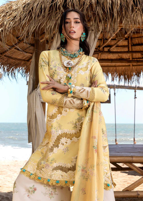 Saira Shakira Luxury Lawn - Serena A - Image 3