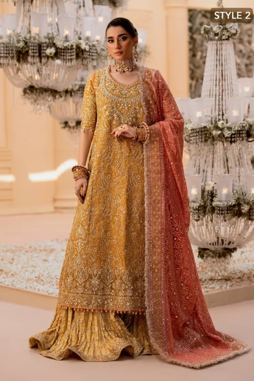 AIK Atelier Wedding Festive – Gold Mustard Gharara